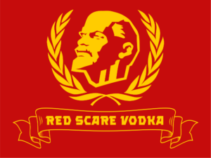 Red scare vodka logo