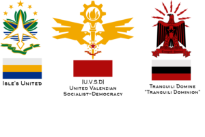 Flag Insigna and their backgrounds