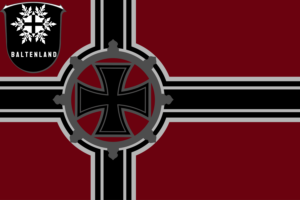 Kriegsflagge baltischer Verbände der Kaisergarde