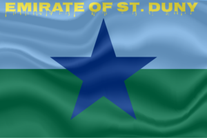 Emirate of St. Duny with flag overlay