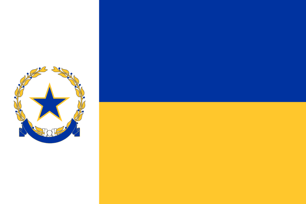 Texas Thespians Flag (Dual Star + Rounded Ribbon)