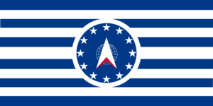 Federation #24 (blue stripes, no orbit ring)