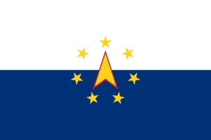 Atalantia (gold and red arrow,  gold stars)