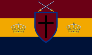 flag of the constitutional monarchy of Romania (1814-1850)