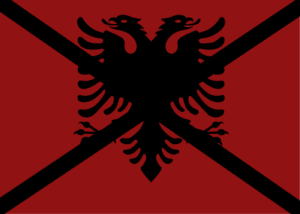 flag of the first state of Albania (1915-1844)