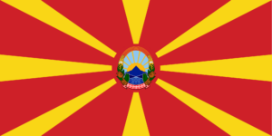 North Macedonia with Coat of Arms