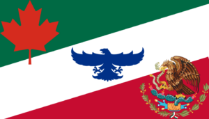 Mexico-Canada-USA Flag