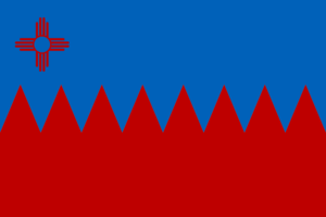 Drapeau bleu/rouge