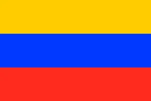 Yellow, blue and res