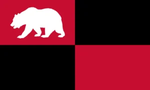 Red-Black Flag w/ White Bear