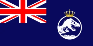 Jurassic world British flag