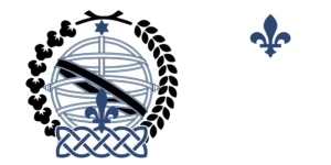 Black-White-Blue Fleur De Lis design