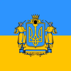 Kingdom of Ukraine Flag but Square