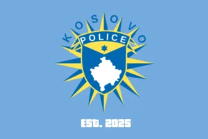 Kosovo Police Flag Official