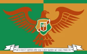 WITH RUSTY ARMOR AND SHATTERED SWORDS WE SHALL MAKE DO