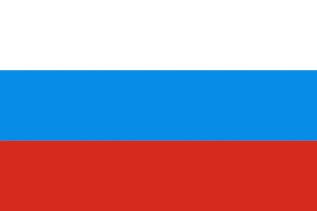 Russia Flag: Light Blue Variant