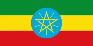 Flag of the Federal Democratic Republic of Ethiopia (1996-2009)