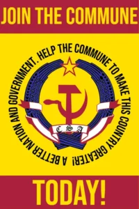 Communist American Poster