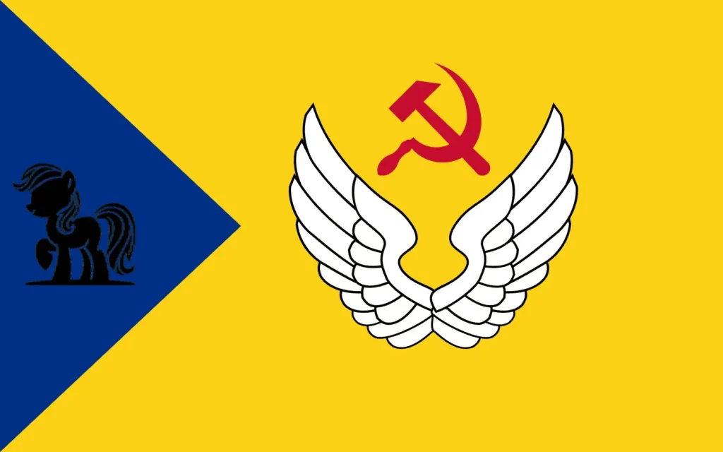 Air force flag of the Communist Republic of Equestria