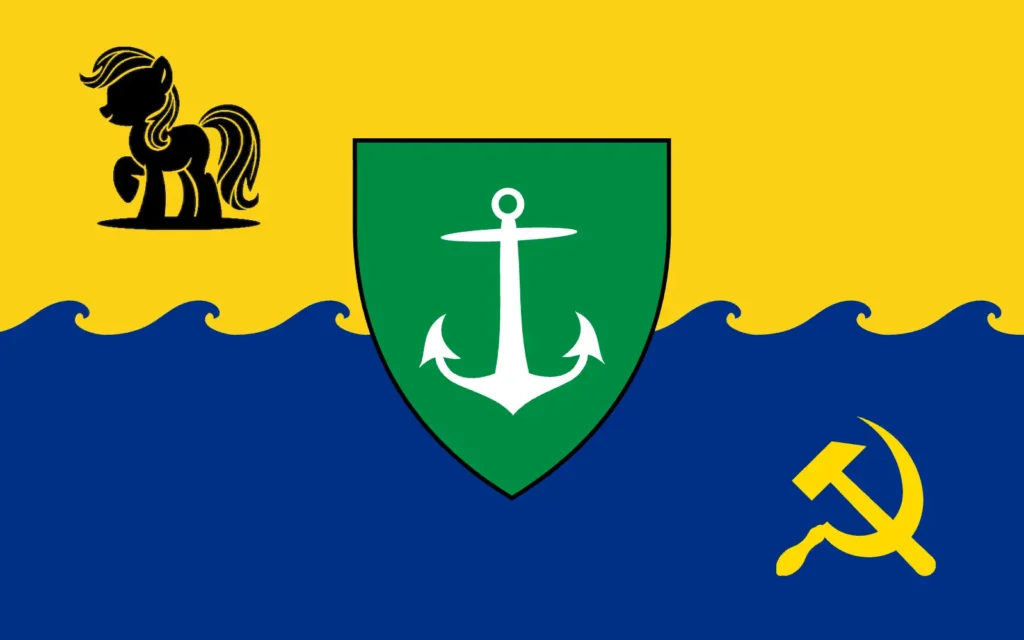 Navy force flag of the Communist Republic of Equestria