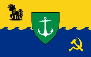 Navy force flag of the Communist Republic of Equestria