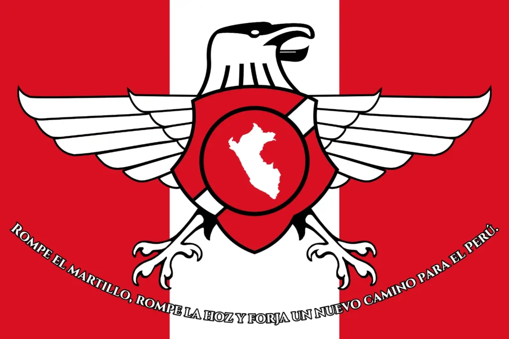 Rompe el martillo, rompe la hoz y forja un nuevo camino para el Perú.