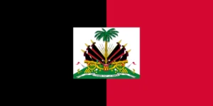 Flag of the Duvalier Haiti (1964-1986)