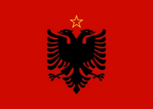 Flag of Communist Albania