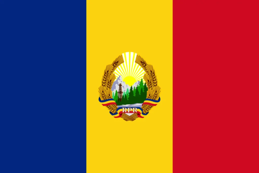 Flag of Communist Romania (1948 to 1952)