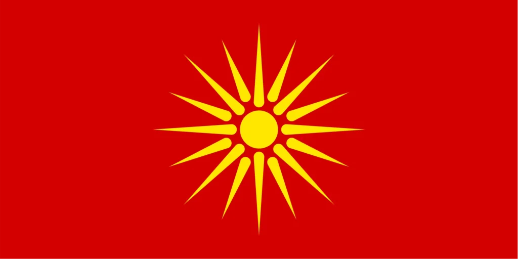 Flag of Macedonia (1992-1995)