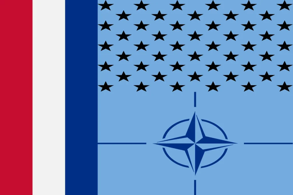 Flag of United States of America in Exhile