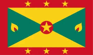 Flag of Grenada (With Two Nutmegs)