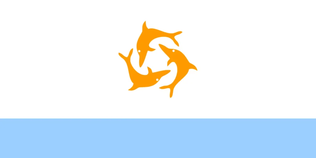 Anguilla Dolphin Flag (1:2)