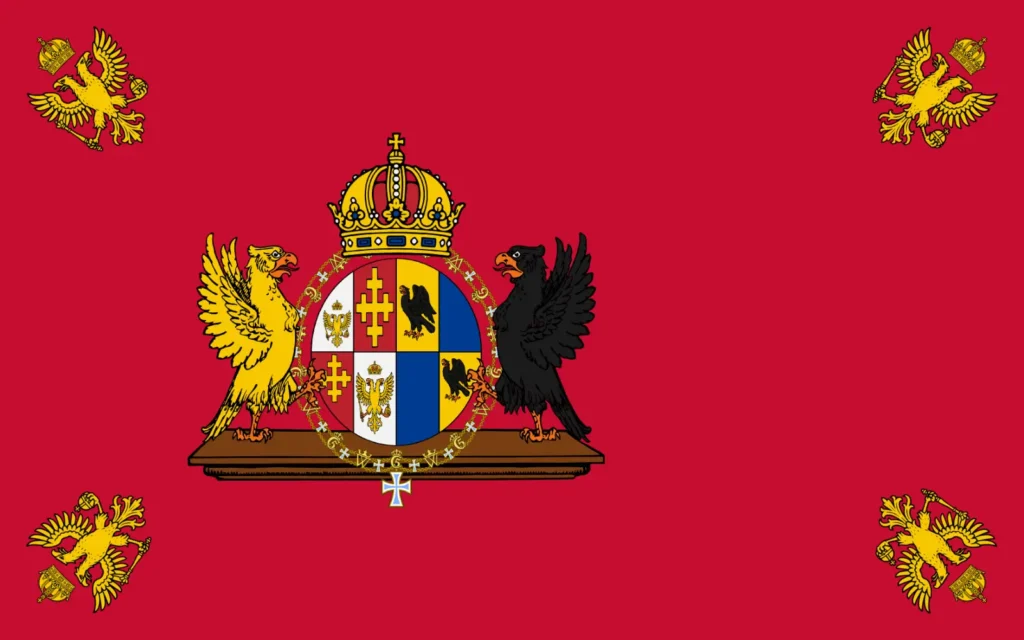 Flag of the drottic Empire flown in the presence of the Empress