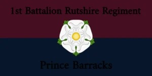 1st Bn Rutshire Reg Barracks Sign