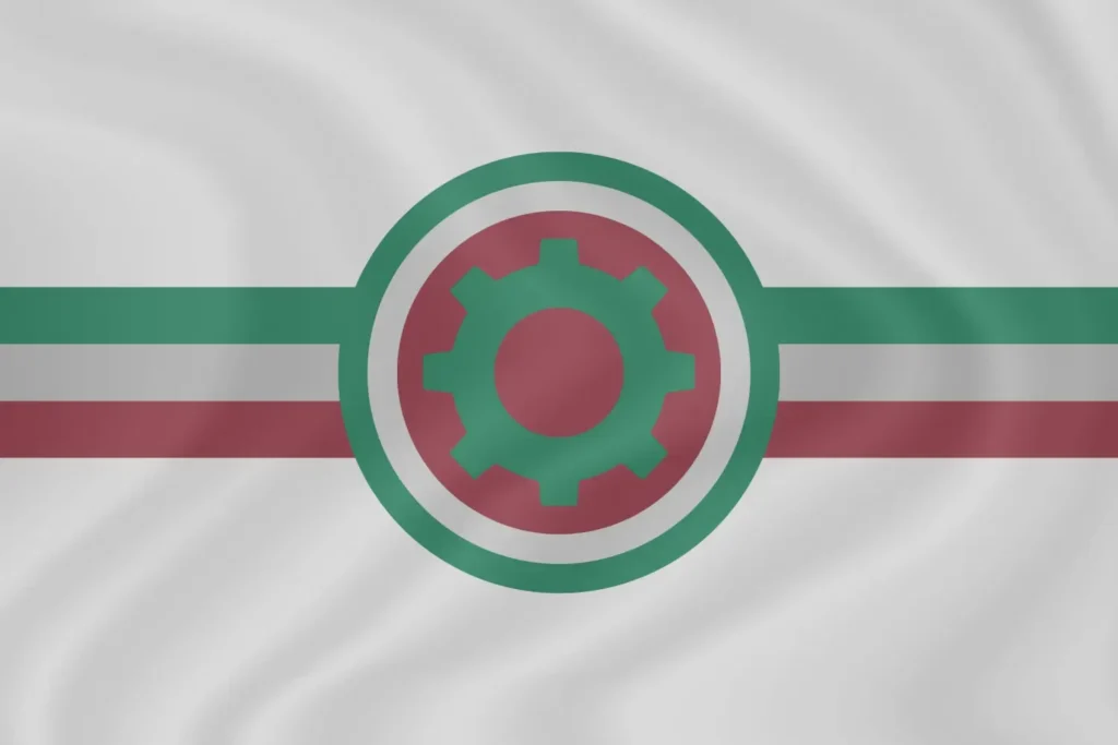 Syndicalist Italian Republic [factories flag]