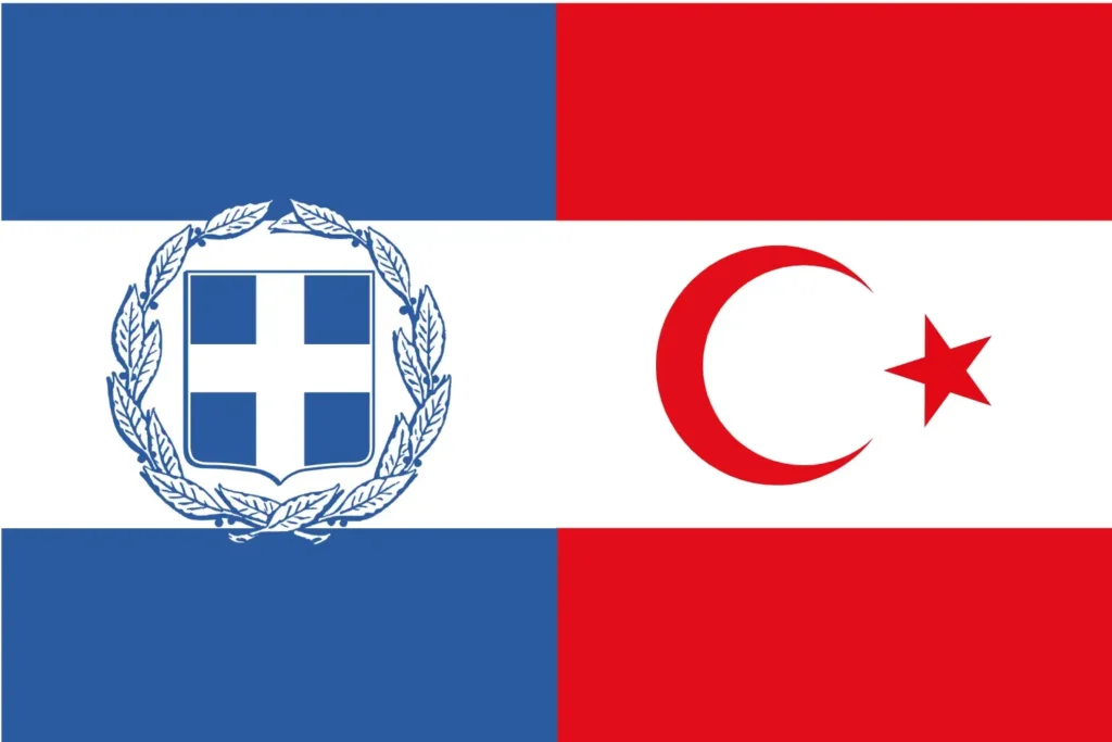 cursed flag of Turkey or Greece-Turkey Union