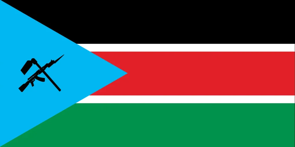 South Sudanese Conflict Flag