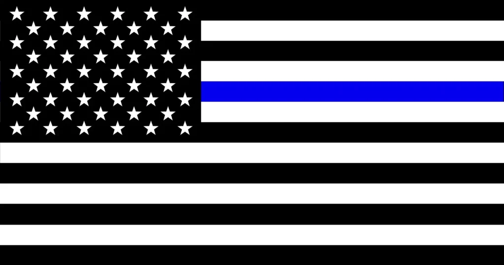 “Blue Line” American Flag but from memory