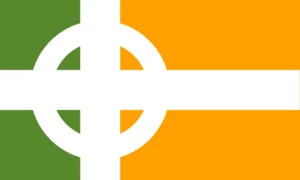 Irish Nordic-style flag (NOT FASCIST IT IS FROM THE CELTIC CROSS)