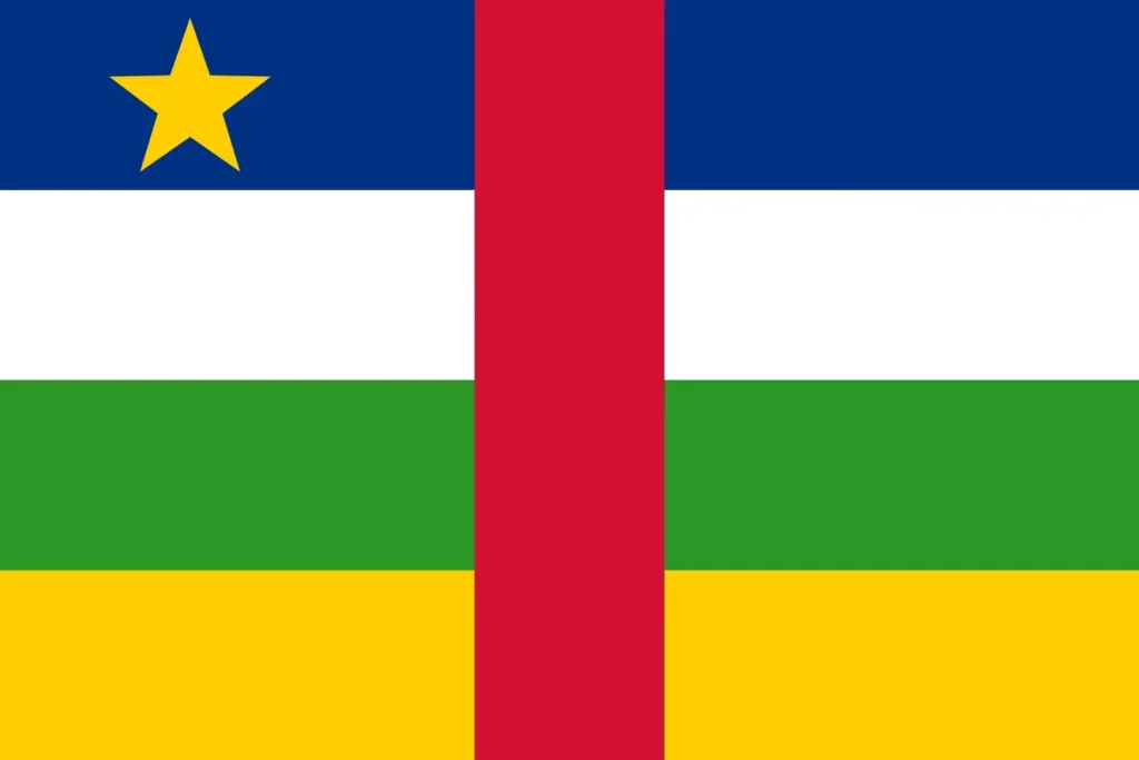 Centraln Republic Flag Official