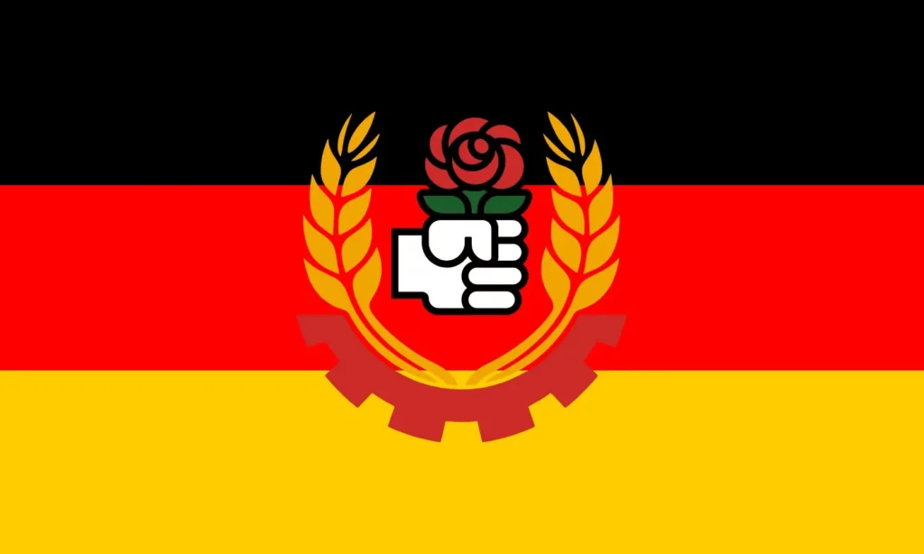 The flag of The Democratic Republic of Germany (Not  East Germany)