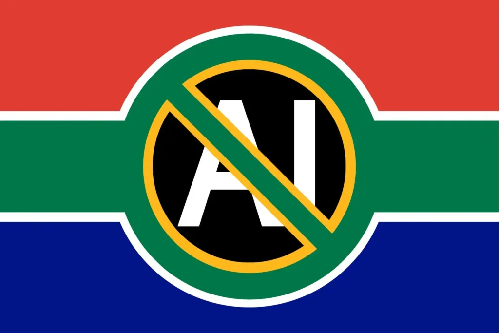 Anti AI South Africa Flag