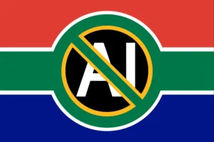 Anti AI South Africa Flag