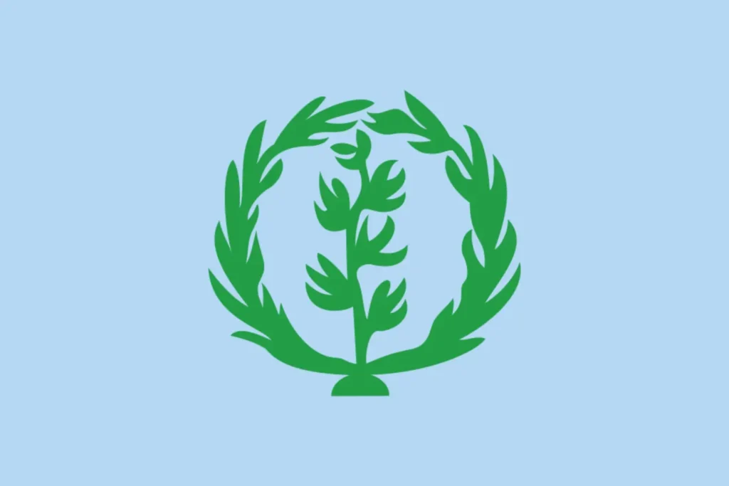 Flag of Eritrea (1952-1962) (2:3)