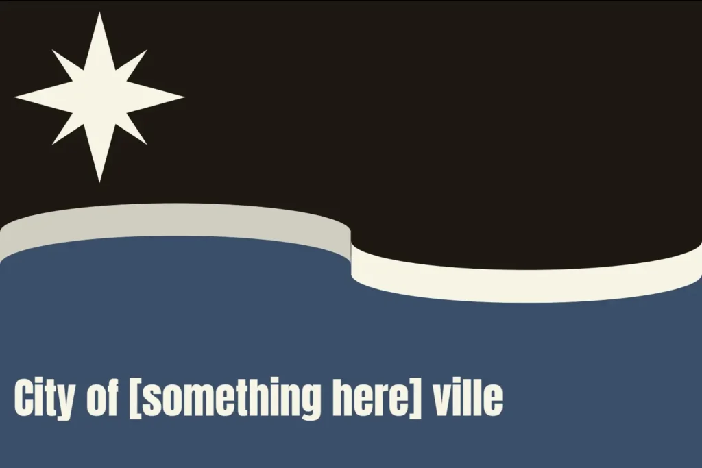 Like every modern american city flag