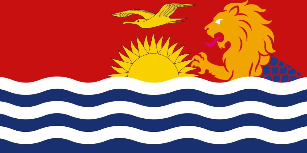 Kiribati but a lion-mermaid thing is hunting the bird