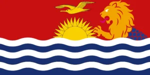 Kiribati but a lion-mermaid thing is hunting the bird